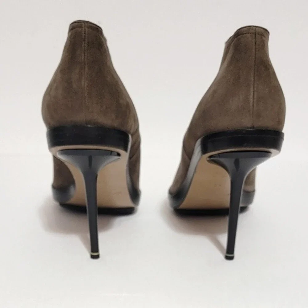 NEW! Nickolas Kirkwood Suade Platform Booties Heel - Picture 8 of 12